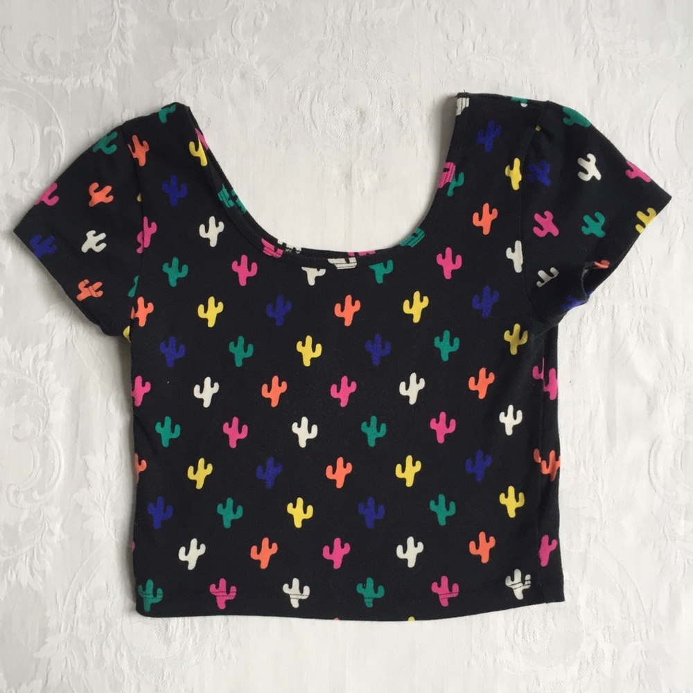 Forever 21 cactus crop top size S